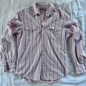 RRL Double RL Ralph Lauren Slim fit Striped Western Shirt
